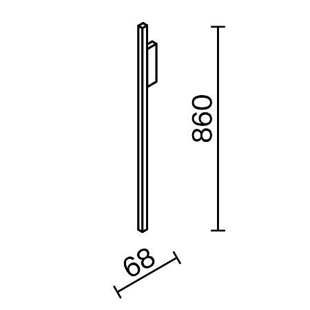 Настенный светильник (бра) Maytoni MOD245WL-L24BK - фото