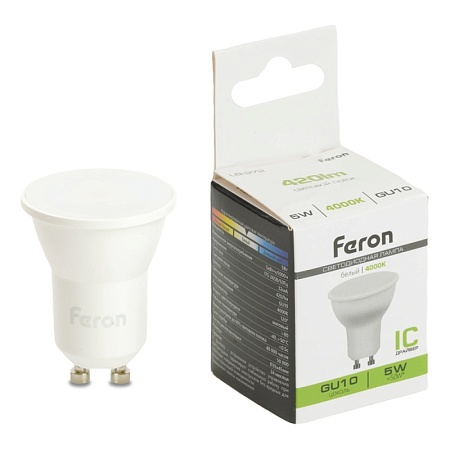 Лампа светодиодная Feron LB-272 MR11 GU10 5W 175-265V 4000K - фото