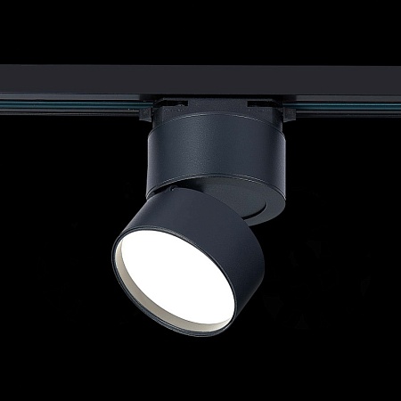 Св-к трек. Черный LED 1*9W 4000K 720Lm Ra>90 120° IP20 D85xH122 170-240VV ST651.446.09 - фото