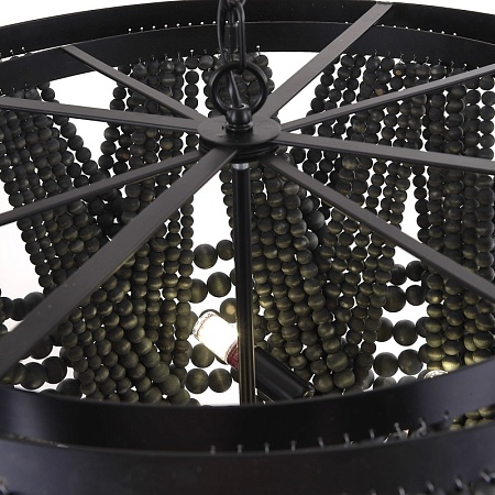 Люстра Amelia Wood Bead Chandelier Imperiumloft 123352-22 - фото