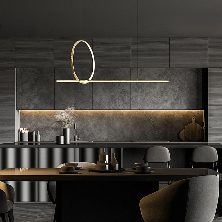 Подвесной светильник Eurosvet 90266/1 золото - фото