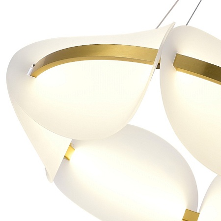 Люстра подвесная ST-Luce Золотистый/Белый LED 1*45W 3000K SL1304.203.45 - фото