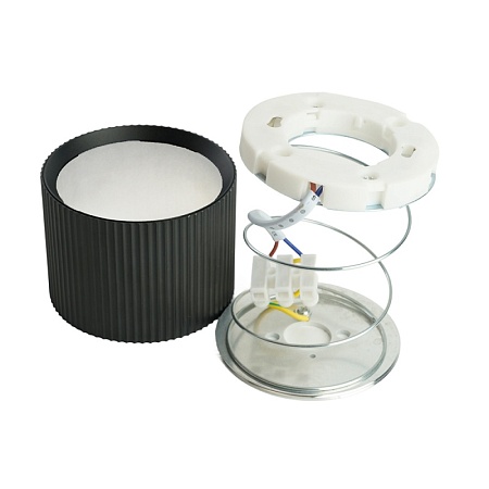 Светильник потолочный Feron HL458  Barrel ARIA 12W, 230V, GX53, черный - фото