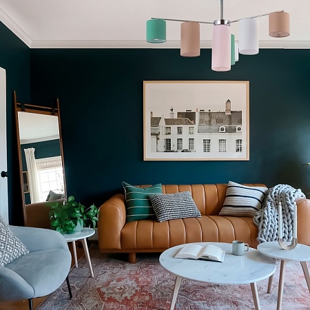 Светильник потолочный Хром/Белый, Бежевый, Зеленый E14 7*40W SLE300602-07 - фото