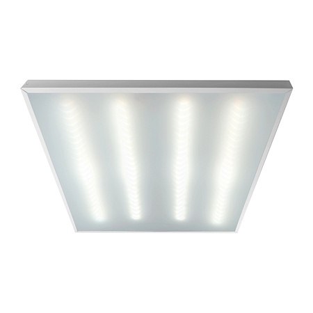 Офисный светильник серии TR Грильятто 588х588х40, 36Вт, 4000К, опал - фото