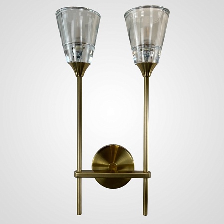 Бра Rh Torche De Verre Double Wall Lamp Imperiumloft 75065-22 - фото