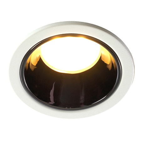 Светильник встраиваемый Feron DL3102 потолочный MR16 G5.3 белый + черный хром - фото