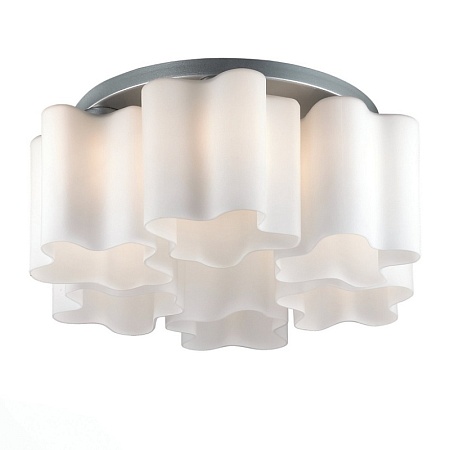 Люстра потолочная ST-Luce Серебристый/Белый E27 6*60W SL116.502.06 - фото