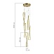 Светильник подвесной ST-Luce Латунь/Прозрачный LED 1*55W 4000K SL6205.303.05 - фото
