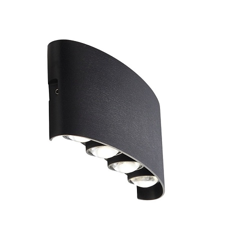 Светильник уличный настенный ST-Luce Черный кварцевый LED 8*1W 4000K SL089.401.08 - фото