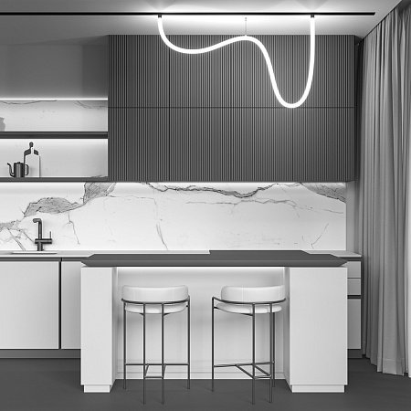 Трековая система Maytoni магнитная накладная чёрная 300x300 TS-L-300-TR101-2-50W3K-B