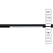 Магнитный трековый светильник Arte Lamp LINEA A4643PL-1BK - фото