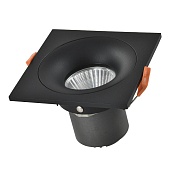 Св-к встр. Черный LED 1*10W 3000K 700Lm Ra&gt;90 60° IP44 L100xW100xH66 85-265V ST259.438.10