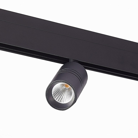 Магнитный трековый светильник Черный LED 1*7W 3000K 595Lm Ra>90 36° IP20 L-xW44xH90 48V ST365.436.07 - фото