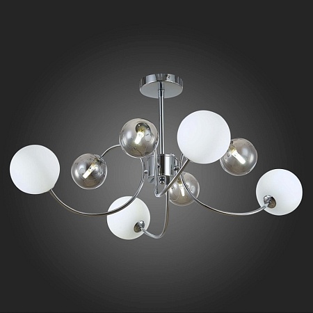 Светильник потолочный Хром/Белый, Дымчатый G9 LED 8*5W SLE220912-08 - фото