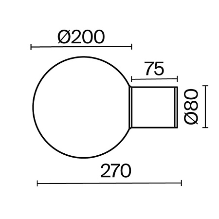 Настенный светильник (бра) Outdoor Bold O598WL-01GR1 - фото