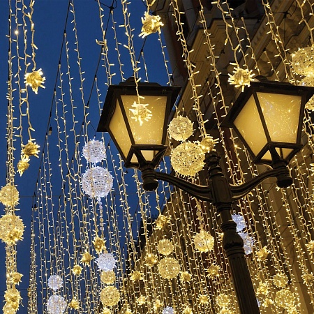 Светодиодная гирлянда Feron CL07 линейная 40м + 3м 230V 5000К, c питанием от сети, зеленый шнур - фото