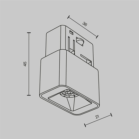 Трековый светильник Technical Points S TR100-2-2W4K-S-W - фото