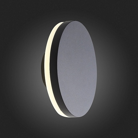 Светильник уличный настенный ST-Luce Черный кварцевый LED 1*12W 4000K SL087.401.01 - фото