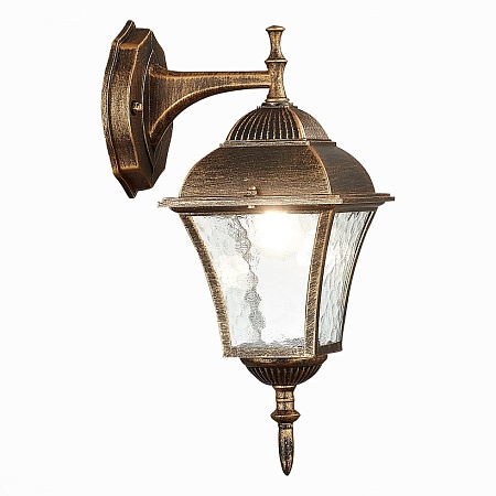 Светильник уличный настенный ST-Luce Бронза/Бронза, Прозрачный E27 1*60W SL082.211.01 - фото