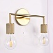 Бра Rh Utilitaire Double Sconce Brass Imperiumloft 123264-22 - фото