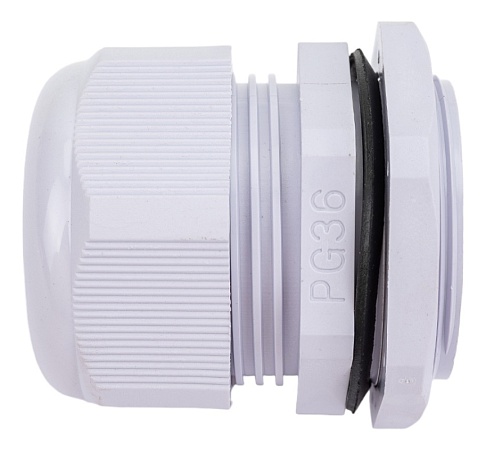 Сальник PG36 диаметр проводника 22-32 мм STEKKER, IP54, серый (DIY упаковка 1 шт) (без мембраны) - фото