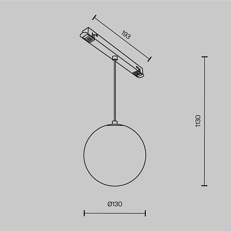 Трековый светильник Technical Luna TR039-4-5W3K-WW-DS-W - фото