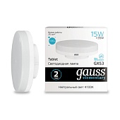 Светодиодная лампа Gauss ELEMENTARY 15W 1080Lm 4100K GX53 83825