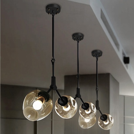 Подвесной Светильник Adel-One L1 Cognac Black Imperiumloft 140490-26 - фото