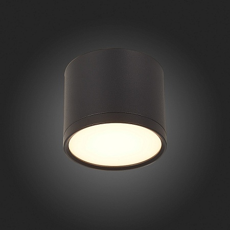 Светильник потолочный Черный LED 1*9W 3000K 702Lm Ra>90 120° IP20 D88xH75 170-240V ST113.432.09 - фото