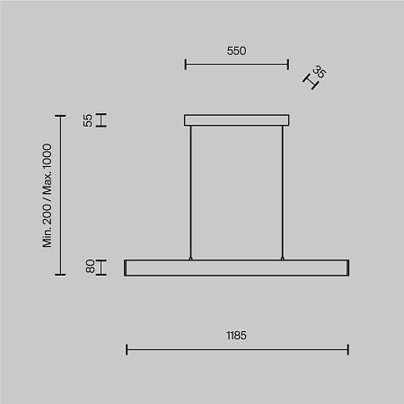 Подвесной светильник Technical Step P010PL-L30B - фото