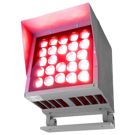 Светодиодный светильник ландшафтно-архитектурный Feron LL-898  AC220-240 49W красный IP66 квадрат - фото