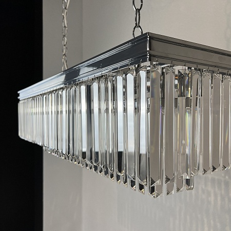 Люстра Rh 1920S Odeon Clear Glass Fringe Chrome 100 Imperiumloft 229996-22 - фото