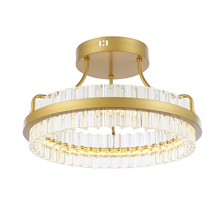 Светильник потолочный ST-Luce Матовое золото/Прозрачный LED 1*34W 3000K SL383.202.01 - фото