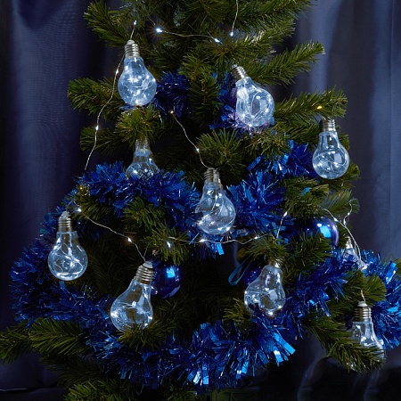 Светодиодная гирлянда Feron CL580 фигурная 3м +0.5м 5000K с питанием от батареек - фото