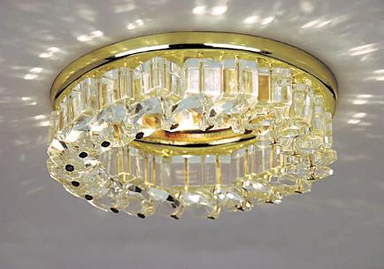 Точечный встраиваемый светильник Arte Lamp BRILLIANTS A7082PL-1GO - фото