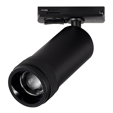 Св-к трек. Zoom Черный LED 1*20W 4000K 1 800Lm Ra 10-55° IP20 D65xH145 220V ST385.446.20 - фото