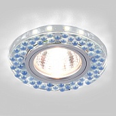 Точечный светильник с LED подсветкой 2194 MR16 SL/BL зеркальный/голубой