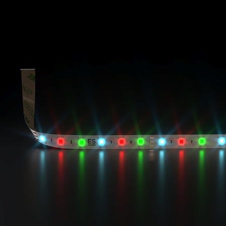 Светодиодная лента 12 В 14,4 Вт/м 60 Led/м 5050 IP20, RGB, 5 м Лента светодиодная 12V 14,4W 60Led 5050 IP20 RGB, 5м Elektrostandard - фото