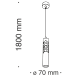 Подвесной светильник Technical P037PL-L11B4K - фото