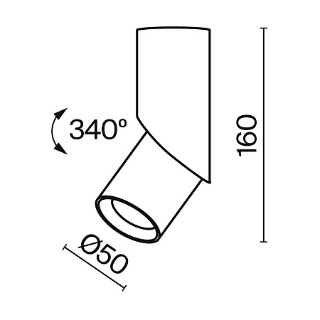 Потолочный светильник Technical C027CL-L10B - фото