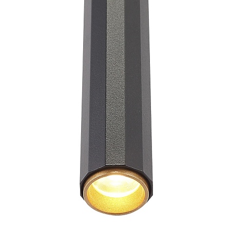 Светильник настенный ST-Luce Черный/Черный, Золотистый LED 2*2,5W 3000K SL6210.401.02 - фото
