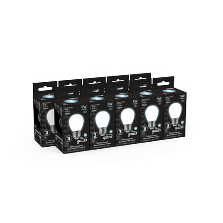 Светодиодная лампа Gauss Шар 5W 450Lm 4100K E27 105202205 - фото