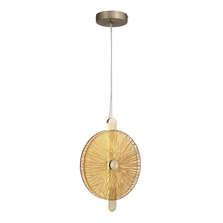 Светильник подвесной ST-Luce бронза/янтарь LED 1*11W 4000K SL6141.313.01 - фото