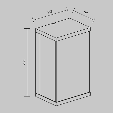 Настенный светильник (бра) Outdoor O021WL-L10B4K - фото