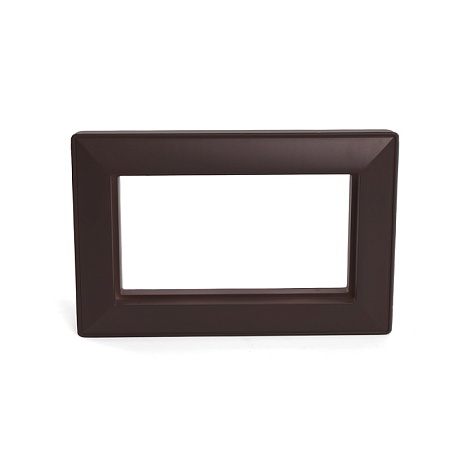 Рамка  2-местная (без перемычки),  пластик, STEKKER, PFR00-7012-04, серия Катрин, шоколад - фото