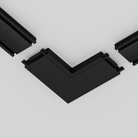 Конектор питания угловой Radity черный - фото