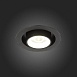 Св-к встр. Черный LED 1*12W 3000K 900Lm Ra80 24° IP20 D90xH92 180-240V ST702.438.12 - фото