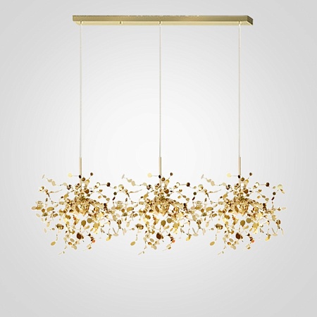 Люстра Tezani Argent Suspension Linear Gold 3 L110 Imperiumloft 177957-22 - фото