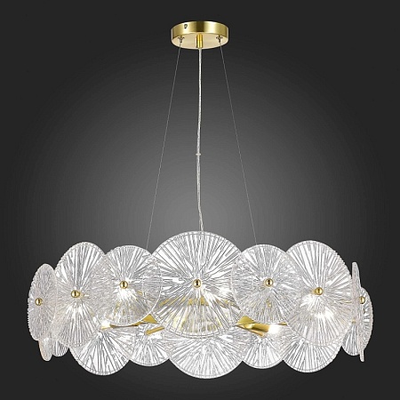 Люстра подвесная ST-Luce Золотистый/Прозрачный E14 8*40W SL1657.203.08 - фото